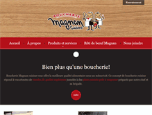 Tablet Screenshot of boucheriemagnancuisine.com